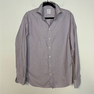 Armani Collezioni purple dress shirt modern fit 41/16